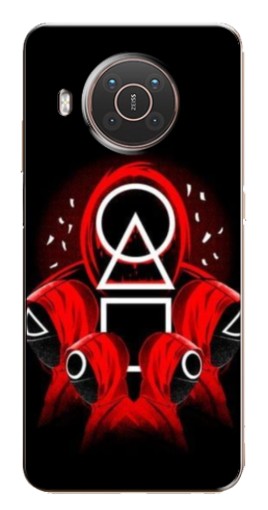 Чехол с картинкой "Солдаты с игры кальмара" для Nokia X10