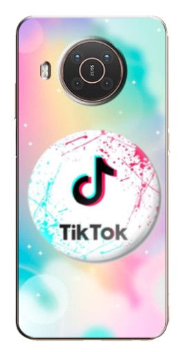Чехол с печатью "TikTok принт" для Nokia X10