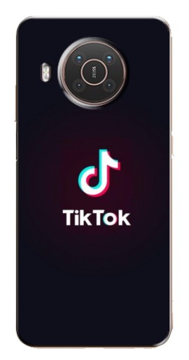 Чехол с принтом "TikTok темный" для Nokia X10