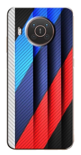 Силиконовый чехол с изображением "Цвета лого БМВ" для Nokia X10