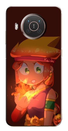 Силиконовый чехол с изображением "Удивлённая Амбер" для Nokia X10