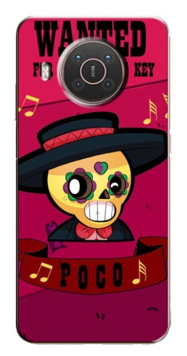Чехол с печатью "WANTED POCO" для Nokia X10