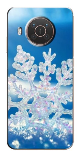 Чехол с принтом "Яркая снежинка" для Nokia X10