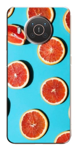Чехол с печатью "Яркие грейпфруты" для Nokia X10