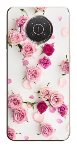 Чехол с принтом "Яркие розы" для Nokia X10
