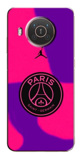 Чехол с принтом "Яркий лого PSG" для Nokia X10