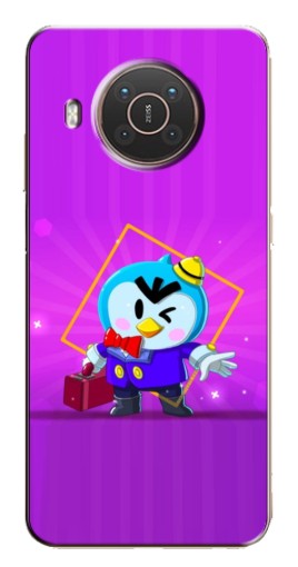 Чехол с принтом "Яркий пингвин" для Nokia X10