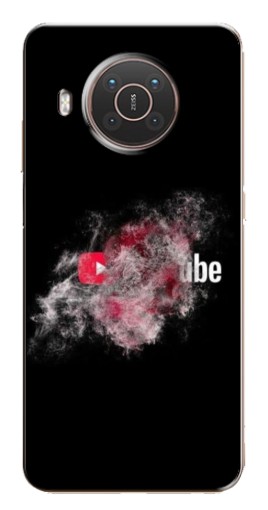 Чехол с принтом "Яркий Ютуб" для Nokia X10