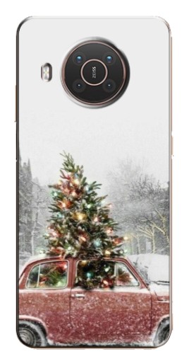 Чехол с принтом "Елка в машине" для Nokia X10