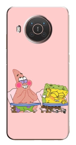 Чехол с печатью "За партой" для Nokia X10