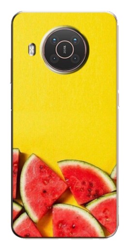 Чехол с картинкой "Арбузики на желтом" для Nokia X20