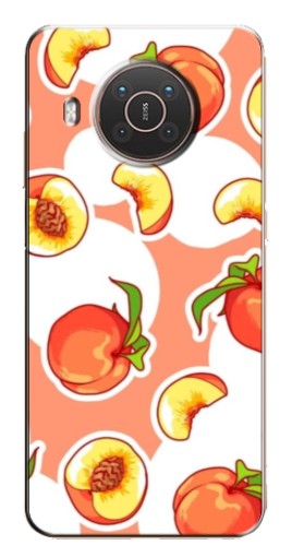 Силиконовый чехол с изображением "Дольки персиков" для Nokia X20