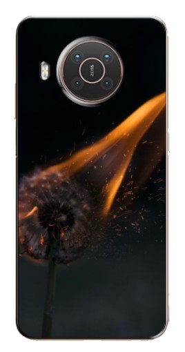 Силиконовый чехол с изображением "Горящий одуванчик" для Nokia X20
