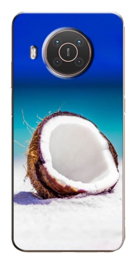 Силиконовый чехол с изображением "Кокос на пляже" для Nokia X20