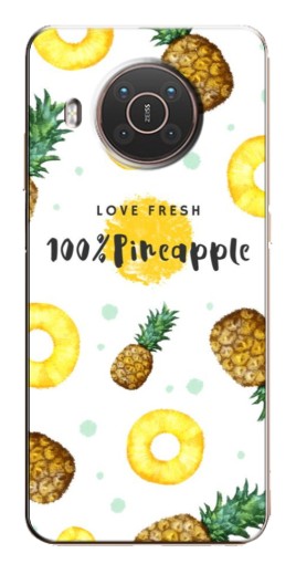 Чехол с печатью "Любовь к ананасам" для Nokia X20