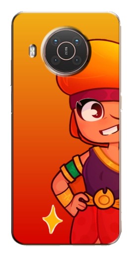 Силиконовый чехол с изображением "Мультяшная Амбер" для Nokia X20