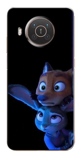 Чехол с печатью "Ник и Джуди" для Nokia X20