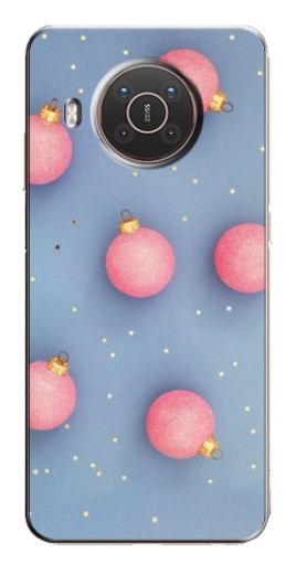 Силиконовый чехол с изображением "Розовые шары" для Nokia X20
