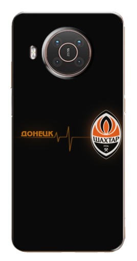 Чехол с картинкой "Шахтер в сердце" для Nokia X20