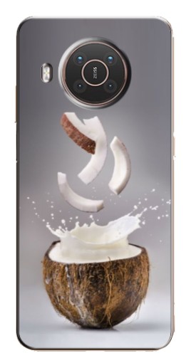 Чехол с картинкой "Стакан кокоса" для Nokia X20
