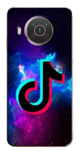 Силиконовый чехол с изображением "ТикТок в космосе" для Nokia X20