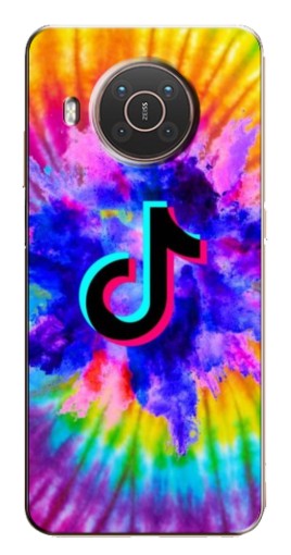 Чехол с печатью "TikTok в красках" для Nokia X20