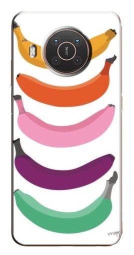 Чехол с печатью "Цветные бананы" для Nokia X20
