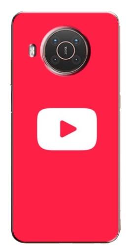 Чехол с печатью "YouTube Кнопка" для Nokia X20