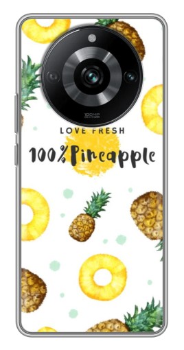 Чехол с печатью "Любовь к ананасам" для Realme 11