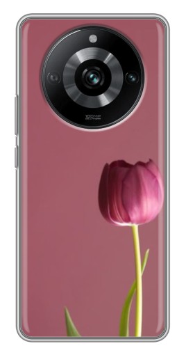 Чехол с печатью "Розовый тюльпан" для Realme 11