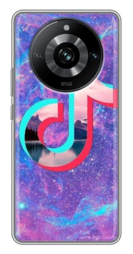 Чехол с принтом "ТикТок мраморный" для Realme 11