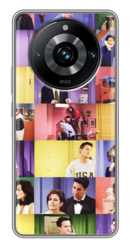 Силиконовый чехол с изображением "Актеры Друзья" для Realme 11 Pro Plus