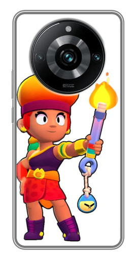 Чехол с печатью "Amber Бравл старс" для Realme 11 Pro Plus