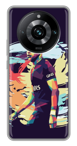 Силиконовый чехол с изображением "ART Mbappe" для Realme 11 Pro Plus