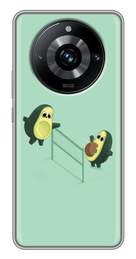 Чехол с печатью "Авокадо волейболисты " для Realme 11 Pro Plus