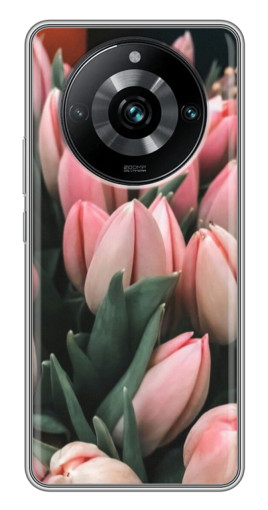 Силиконовый чехол с изображением "Букет тюльпанов" для Realme 11 Pro Plus