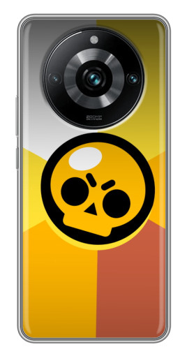 Чехол с печатью "Череп Бравл Старс" для Realme 11 Pro Plus