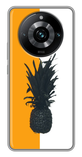 Силиконовый чехол с изображением "Черный Ананас" для Realme 11 Pro Plus
