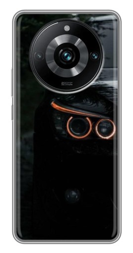 Чехол с печатью "Черный БМВ" для Realme 11 Pro Plus