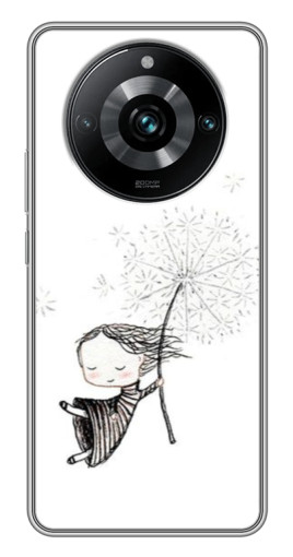 Чехол с принтом "Девочка с одуванчиком" для Realme 11 Pro Plus