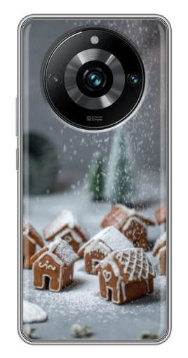 Чехол с принтом "Домики из пряников" для Realme 11 Pro Plus