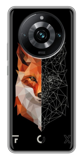 Силиконовый чехол с изображением "Fox" для Realme 11 Pro Plus