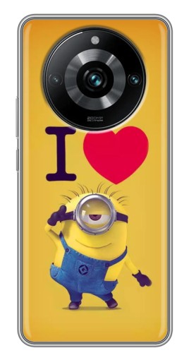 Чехол с печатью "I Love Minion" для Realme 11 Pro Plus