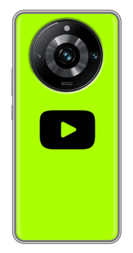 Чехол с печатью "Кнопка Ютуба" для Realme 11 Pro Plus
