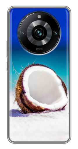 Чехол с принтом "Кокос на пляже" для Realme 11 Pro Plus