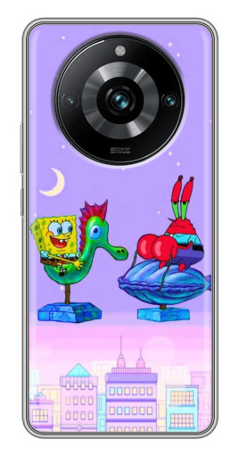 Чехол с принтом "Крабс и Спанч Боб" для Realme 11 Pro Plus