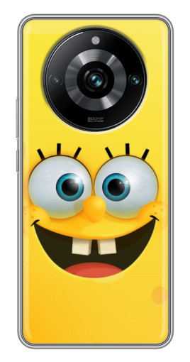 Силиконовый чехол с изображением "Квадратный Губка Боб" для Realme 11 Pro Plus