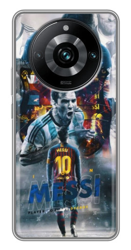 Чехол с картинкой "Легендарный Месси" для Realme 11 Pro Plus