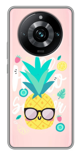 Чехол с картинкой "Летний ананас" для Realme 11 Pro Plus