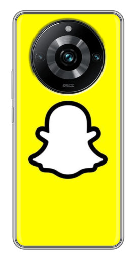 Силиконовый чехол с изображением "Лого Snapchat" для Realme 11 Pro Plus